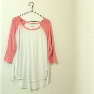 Pink Baseball Tee